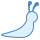 blue ui style nacktschnecke icon