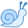 blue ui style 달팽이 icon