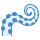 blue ui style tentacles icon
