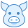 blue ui style jahr des schweins icon