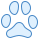 blue ui style 고양이 발자국 icon