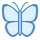 blue ui style 나비 icon
