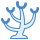 blue ui style koralle icon