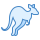 blue ui style 캥거루 icon