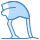 blue ui style 모래에 타조 머리 icon