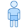 blue ui style junge icon