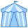 blue ui style circus tent icon