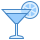 blue ui style cocktail icon