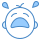blue ui style crying baby icon