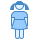 blue ui style 소녀 icon