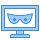 blue ui style 해킹 icon