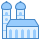 blue ui style münchner frauenkirche icon