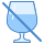 blue ui style kein alkohol icon