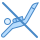 blue ui style no scuba diving icon