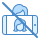 blue ui style no selfie icon