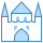 blue ui style palace icon