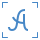 blue ui style ocr manuscrito icon