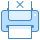 blue ui style impresora sin papel icon