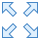 blue ui style ajustar a lo ancho icon