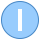 blue ui style ruhezustand icon