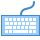 blue ui style 건반 icon