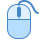 blue ui style mouse icon