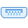 blue ui style usb micro b icon