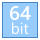 blue ui style 64 비트 icon