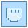 blue ui style 이더넷에 icon