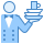 blue ui style food service icon