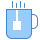 blue ui style tee icon
