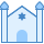 blue ui style synagoge icon