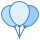 blue ui style party balloons icon