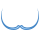 blue ui style dalí schnurrbart icon