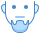 blue ui style barbiche icon