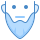 blue ui style beard icon