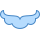 blue ui style mario mustache icon