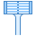 blue ui style 현대 면도기 icon