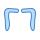 blue ui style motorhead schnurrbart icon