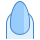 blue ui style 손톱 icon