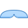 blue ui style painters mustache icon