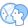 blue ui style reflection icon