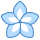 blue ui style spa flower icon