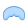 blue ui style walrus mustache icon