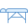 blue ui style massage table icon
