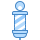 blue ui style barber pole icon