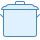 blue ui style kochtopf icon