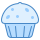 blue ui style cupcake icon