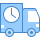 blue ui style deliver food icon