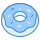 blue ui style doughnut icon